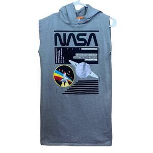 Buzz Aldrin Space Moon Spaceship Nasa Hooded Dress or Long Shirt Size Large